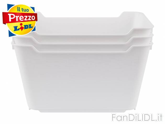 Contenitore impilabile Livarno, prezzo 2.99 &#8364; 
1, 2 o 3 pezzi 
- 12, 6 ...