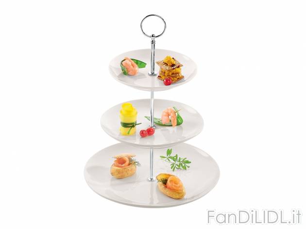 Alzata in porcellana , prezzo 9.99 &#8364; per Alla confezione 
- Per presentare ...