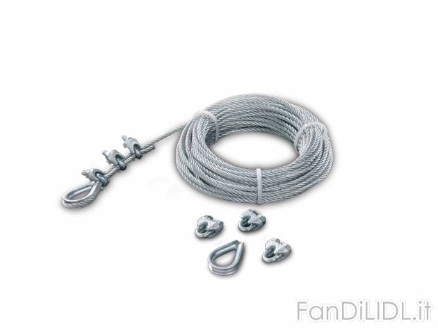Catena o filo di acciaio Parkside, prezzo 2.99 &#8364; 
- 15 m - 4 morsetti ...