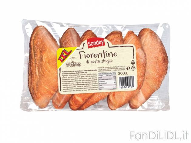 Fiorentine di pasta sfoglia XXL , prezzo 2.39 EUR 
Fiorentine di pasta sfoglia ...