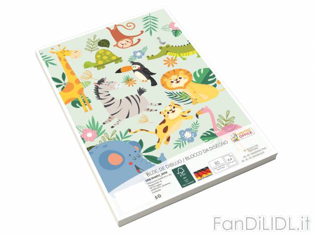 Blocco da disegno A4, 80 fogli United Office, prezzo 1.49 &#8364; 
- Questo ...