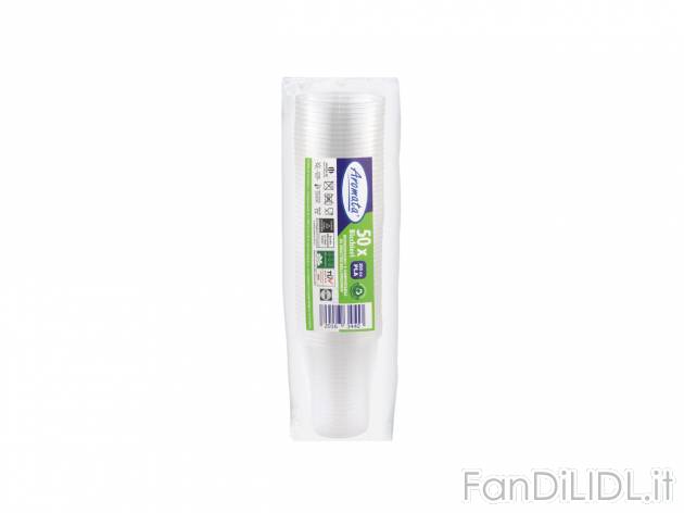 Bicchieri , prezzo 1.49 EUR 
Bicchieri 200CC PLA 
- Biodegradabili e compostabili
- ...