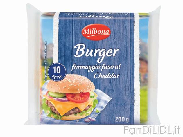 Formaggio fuso a fette al Cheddar , prezzo 0.99 EUR 
Formaggio fuso a fette al ...