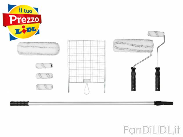 Set per tinteggiare, 10 pezzi Parkside, prezzo 9.99 &#8364; 
- Palo estraibile ...
