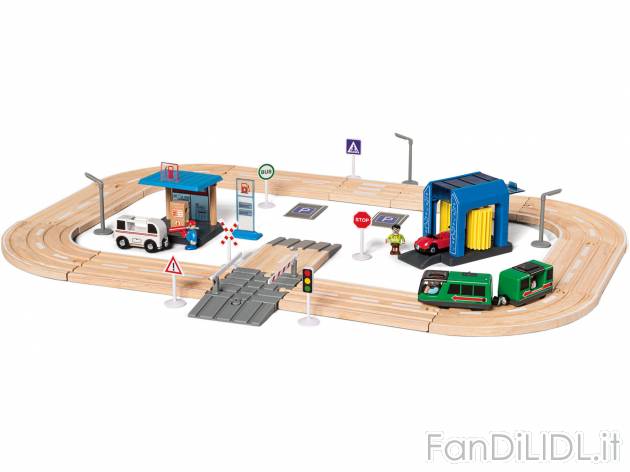 Set pista per auto in legno , prezzo 19.99 &#8364; per Al set 
- Combinabile ...