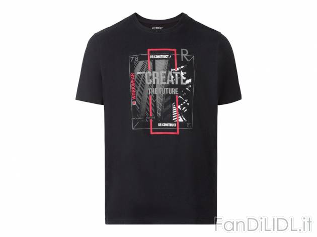 T-shirt da uomo Livergy, prezzo 4.99 € 
Misure: S-XL
Taglie disponibili

Caratteristiche

- ...