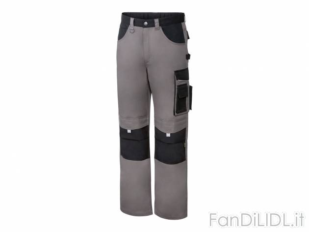 Pantaloni da lavoro per uomo Parkside, prezzo 14.99 € 
Misure: 48-56 
- Dettagli ...