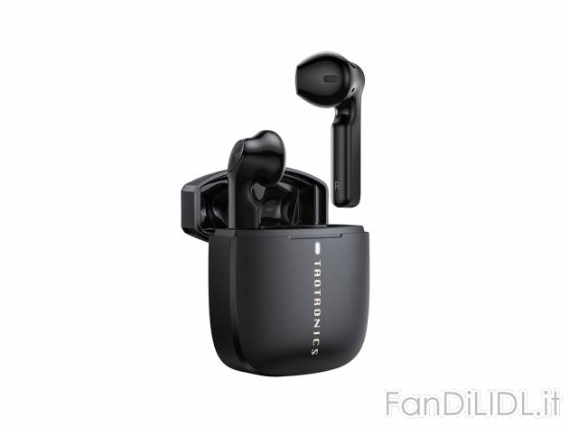 Cuffie auricolari bluetooth con custodia di ricarica Bluetooth Taotronics, prezzo ...