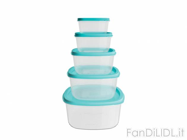 Set contenitori salvafreschezza Ernesto, prezzo 2.79 &#8364; 
5 pezzi 
- Adatto ...