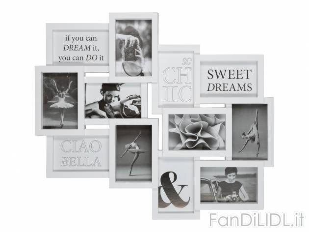 Cornice portafoto multipla o set cornice portafoto Livarno, prezzo 9.99 € 
1 ...