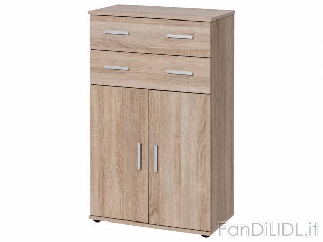 Mobiletto 2 cassetti e 2 ante Livarno, prezzo 44.00 € 
- Ripiano regolabile in ...
