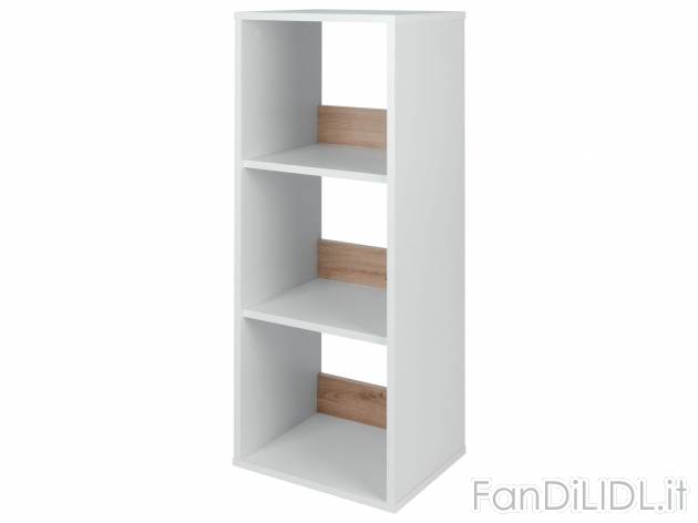Scaffale con 3 ripiani Livarno, prezzo 24.99 € 
- Pannelli reversibili in bianco ...