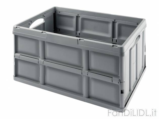 Cassetta pieghevole Livarno, prezzo 9.99 &#8364; 
- 100% plastica riciclata
- ...