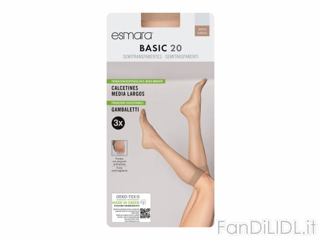Collant da donna o gambaletti o calzini da donna 20 DEN Esmara, prezzo 2.99 &#8364; ...