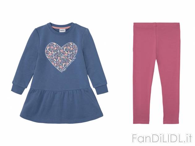 Completo vestitino e leggings da bambina Lupilu, prezzo 7.99 &#8364; 
Misure: ...