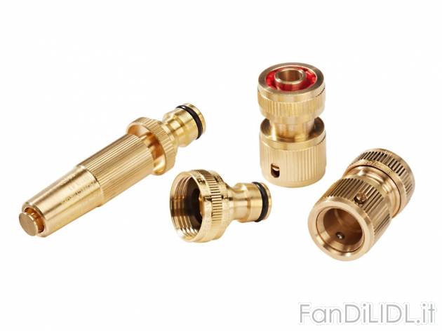 Innesti in ottone, 4 pezzi Florabest, prezzo 7,99 &#8364; per Alla confezione ...