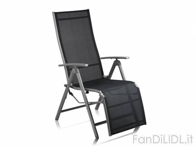 Sedia sdraio in alluminio Florabest, prezzo 49,99 &#8364; per Alla confezione ...