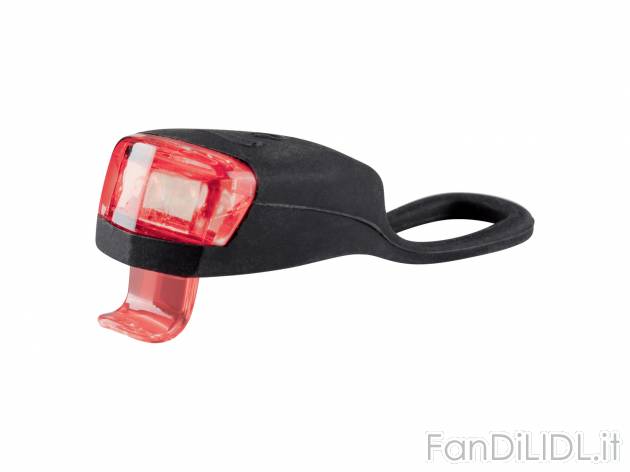 Set luci LED di segnalazione Crivit, prezzo 2.99 € 
- 1 luce rossa e 1 bianca ...
