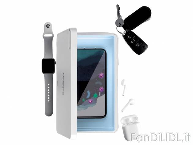 Sterilizzatore UV con base per ricarica wireless Beldray, prezzo 17.99 € 
- Processo ...