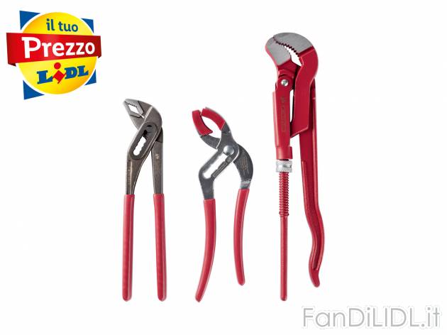 Set pinze per idraulica o pinza poligrip Parkside, prezzo 9.99 &#8364; 
1 o ...