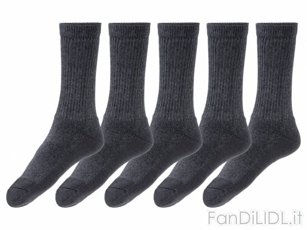 Calze da lavoro per uomo Livergy, prezzo 4.99 &#8364; 
5 paia - Misure: 39-46
Taglie ...