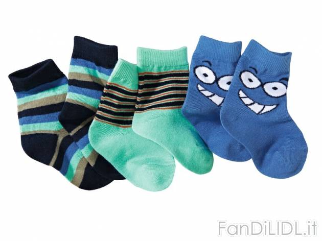 Calze da bambino, 3 paia Lupilu, prezzo 1,99 &#8364; per Alla confezione 
- ...