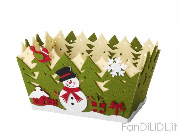 Cestino in feltro o bustina 2 pezzi , prezzo 2.99 &#8364; per Alla confezione ...