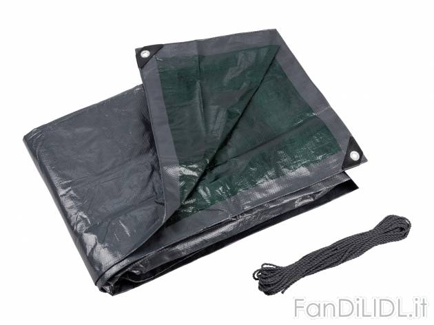 Telo multiuso Parkside, prezzo 9.99 &#8364; 
4 x 5 m 
- Materiale idrorepellente ...