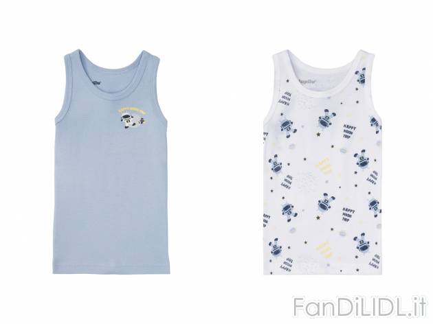 Canotta da bambino Lupilu, prezzo 4.99 &#8364; 
2 pezzi - Misure: 1-6 anni
Taglie ...