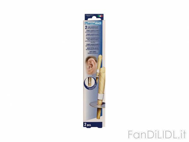 Coni auricolari , prezzo 1.99 €  
-  Con cera d&#039;api e propoli