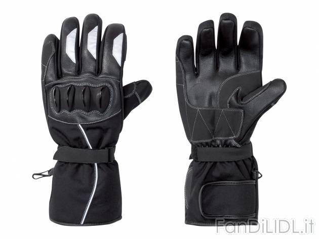 Guanti da motociclista Crivit, prezzo 19.99 € 
Misure: 8-10 
- Antivento e impermeabili
- ...