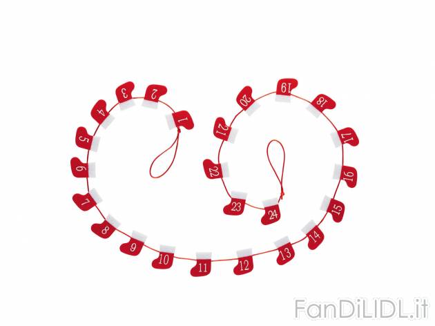 Calza natalizia o calendario dell&#039;avvento , prezzo 3.99 &#8364; per ...