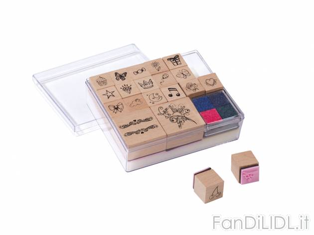 Set timbri con inchiostro , prezzo 4.99 &#8364; per Al set 
- 20 timbri in ...
