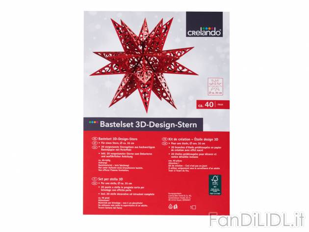 Set bricolage natalizio , prezzo 4.99 &#8364; per Al set 
- A scelta fra diversi ...