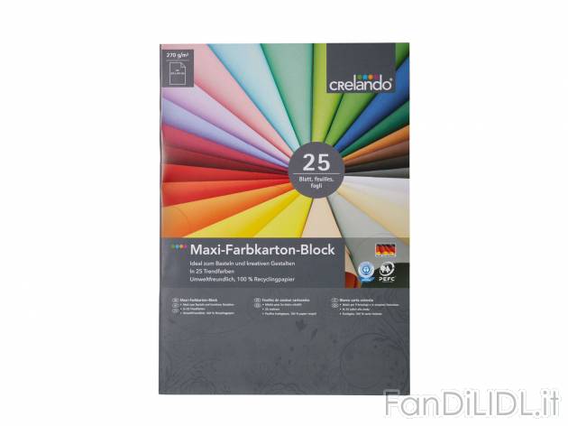 Blocco carta colorata , prezzo 2.49 &#8364; per Alla confezione 
- ca. 24 x ...