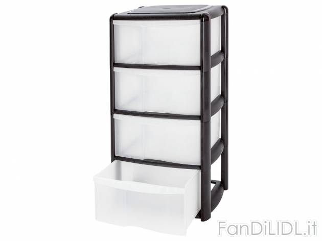 Box 4 cassetti Livarno, prezzo 19.99 &#8364; 
- Capacit&agrave; cassetti: ...