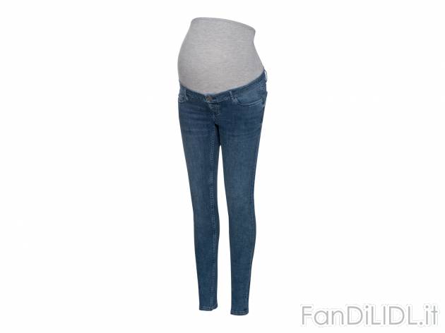 Jeans premaman Super Skinny Fit Esmara, prezzo 12.99 € 
Misure: 38-48 
- Vita ...