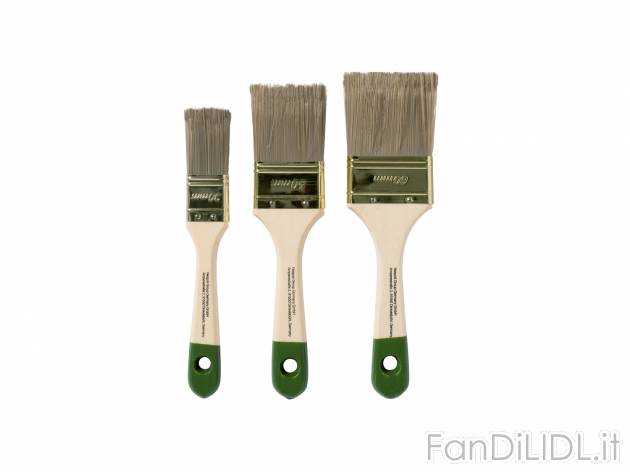 Set pennelli Parkside, prezzo 2.99 €  
3 pezzi
Caratteristiche

- FSC no link