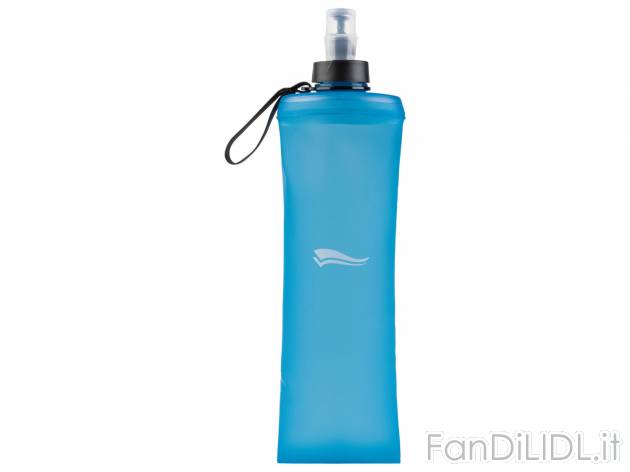 Borraccia pieghevole Crivit, prezzo 4.99 &#8364; 
0,5 L
Caratteristiche

- BPA ...