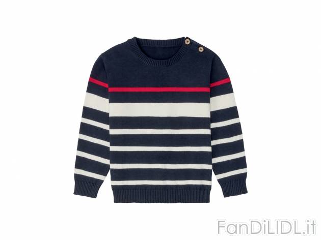 Pullover da bambino Lupilu, prezzo 8.99 € 
Misure: 1-6 anni 
- Puro cotone
Prodotto ...