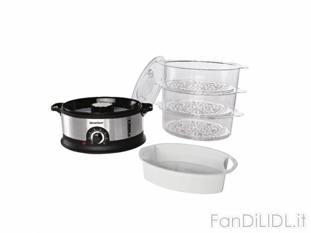 Vaporiera elettrica Silvercrest Kitchen Tools, prezzo 29,99 &#8364; per Alla ...