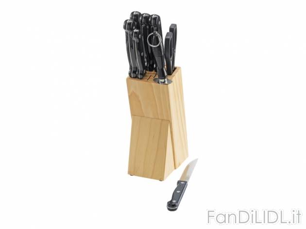 Ceppo portacoltelli, 9 pezzi Silvercrest Kitchen Tools, prezzo 12,99 &#8364; ...