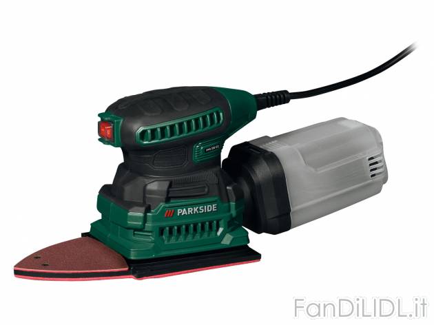 Smerigliatrice orbitale a delta Parkside PPS 200 C2, prezzo 19.99 € 
- Con piastra ...