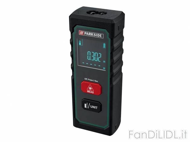 Misuratore di distanza laser Parkside, prezzo 19.99 € 
20 m 
- 2 modalità di ...