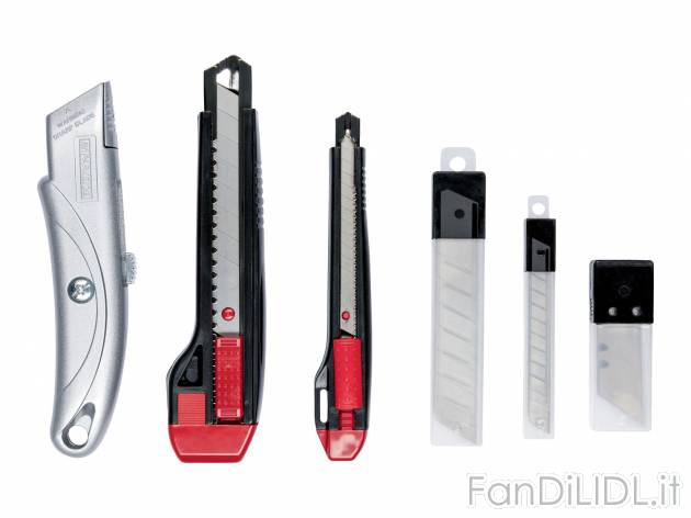 Set taglierini Parkside, prezzo 3.49 € 
33 pezzi 
- Con lame di ricambio
Caratteristiche

- ...
