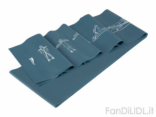 Set fasce elastiche Crivit, prezzo 4.99 € 
4 pezzi 
- 2 fasce elastiche e 2 ...