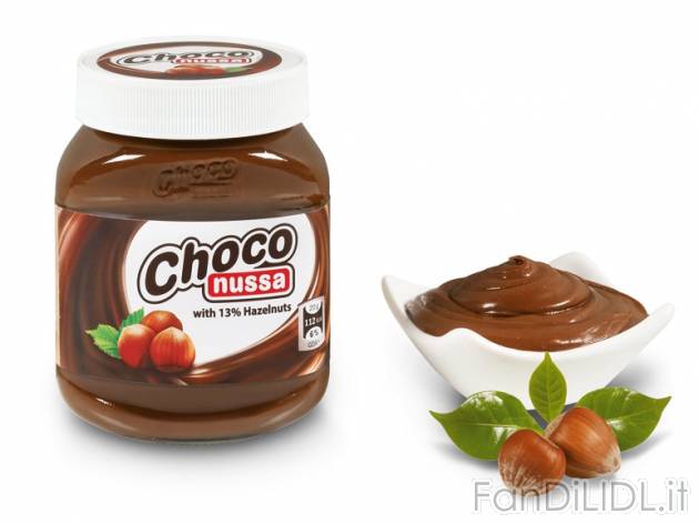 Crema da spalmare , prezzo 0,99 &#8364; per 400 g, € 2,48/kg EUR. 
- Con ...