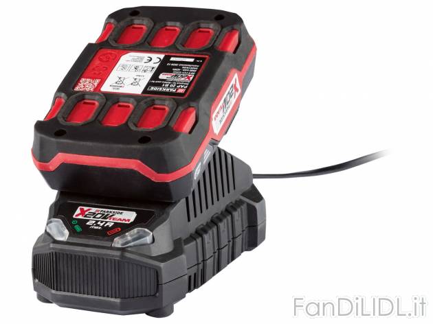 Batteria 2 Ah con caricabatterie Parkside, prezzo 19.99 € 
Parkside X 20 V Team ...