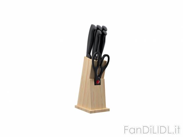Set ceppo portacoltelli Ernesto, prezzo 7.99 € 
7 pezzi 
In dotazione
- Blocco
- ...