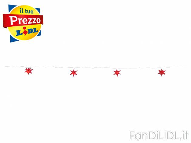 Catena luminosa LED Livarno, prezzo 12.99 € 
- Per ambienti interni ed esterni
- ...